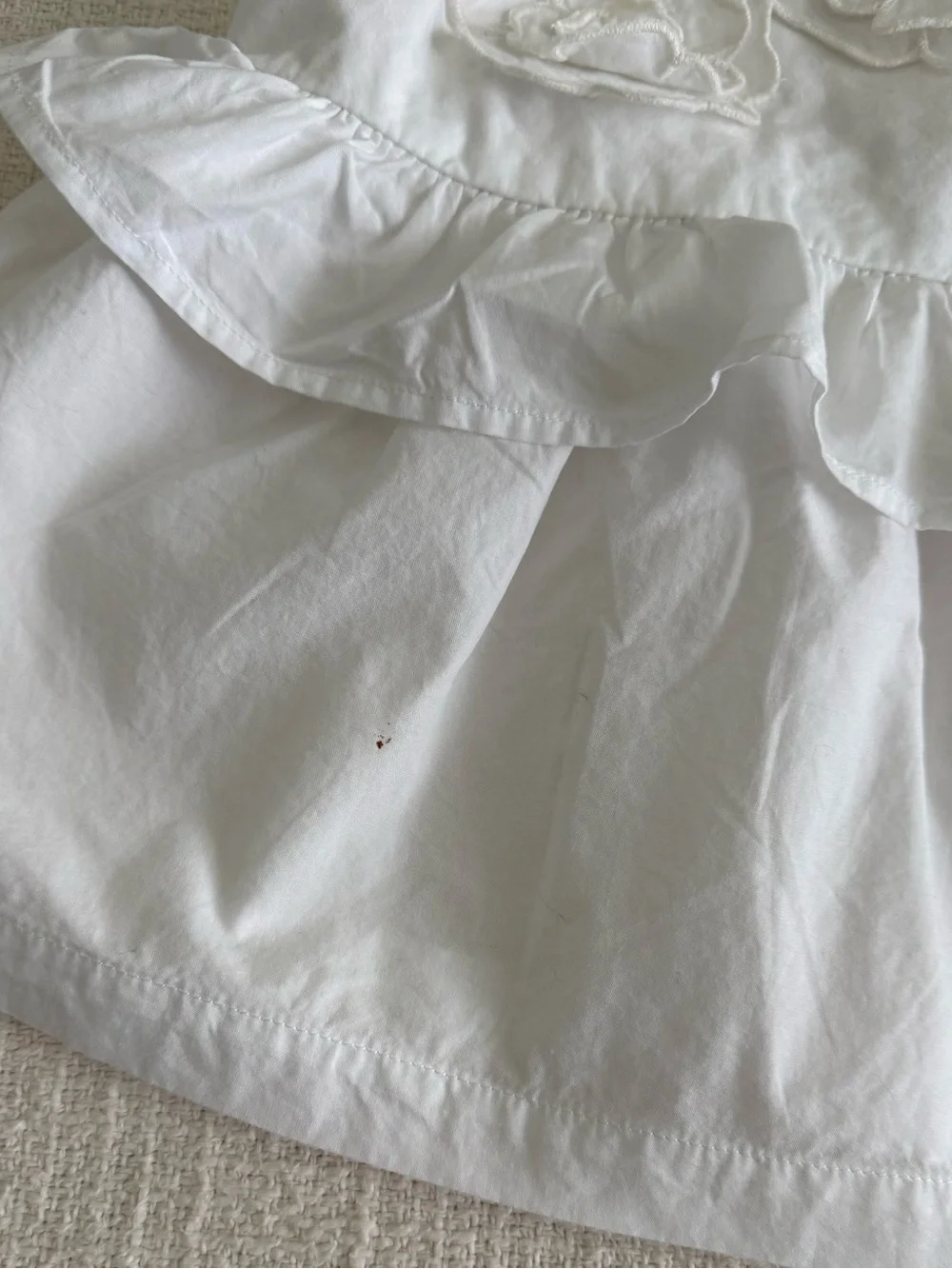 Zara White Floral Ruffle Kids Matching Set